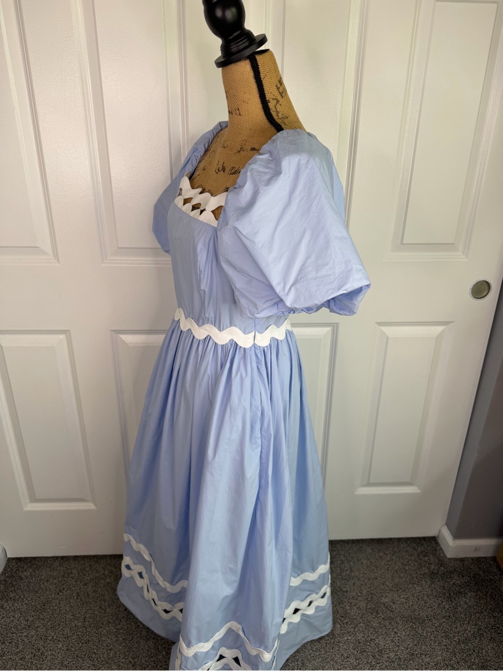 NWT English Factory Cottagecore Maxi Dress Blue Size M $220 - Picture 11 of 13